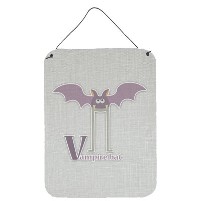 Décoration murale en alphabet v for-vampire bat