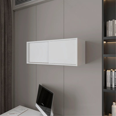 Armoire flottante avec porte coulissante