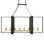 Manhattan 8 - Light Kitchen Island Rectangle Pendant