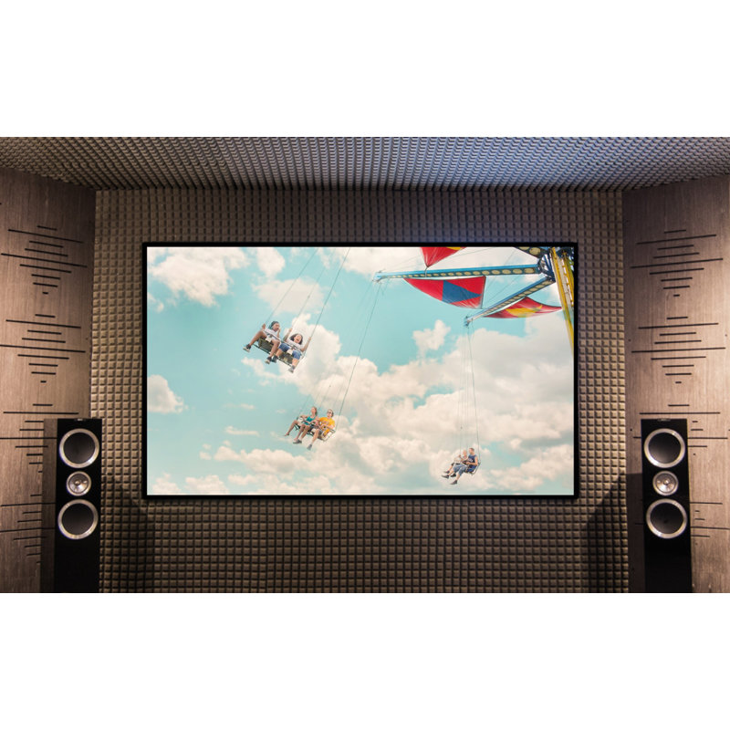 Elunevision Fixed Frame Projector Screen Projector Screen, 100''