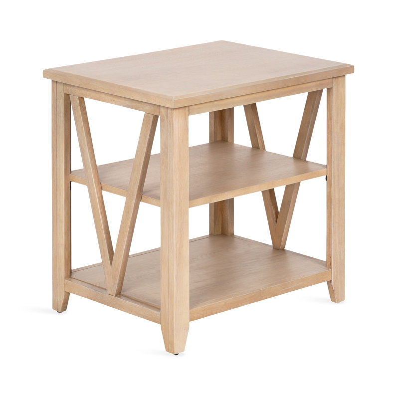 Broadbridge Rectangle Tiered Wooden Side Table