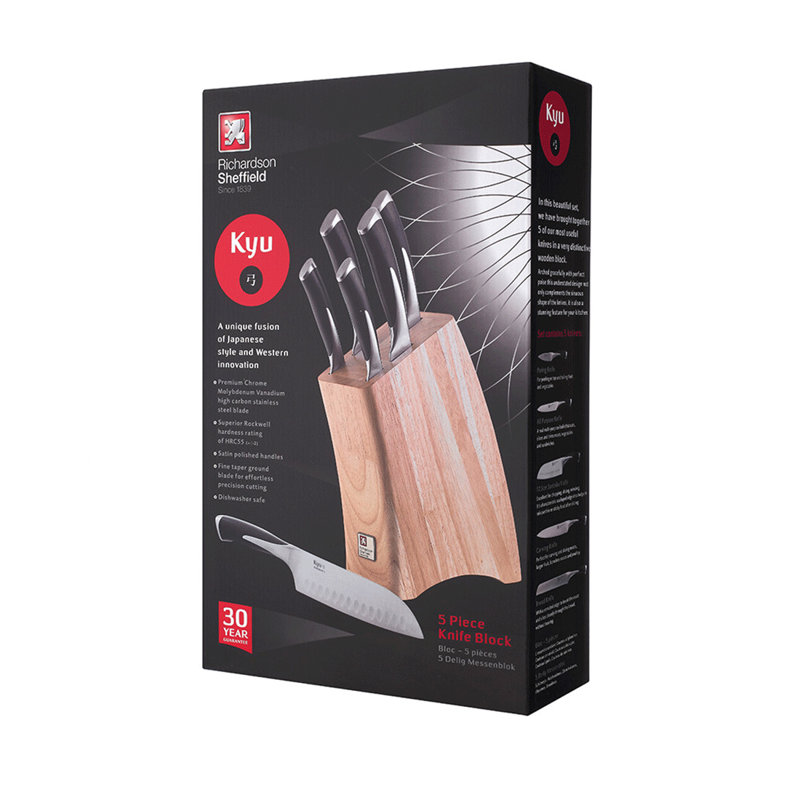 Kyu 6 Piece Knife Block Set