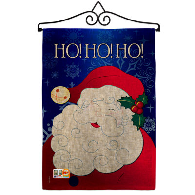 Double Sided 18.5'' H x 13'' W Polyester Christmas Garden Flag