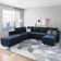 Tremee U Shaped Modular Velvet Sectional Couch