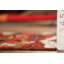 Tapis oriental marocain en laine rouge fait à la main 4 x 6