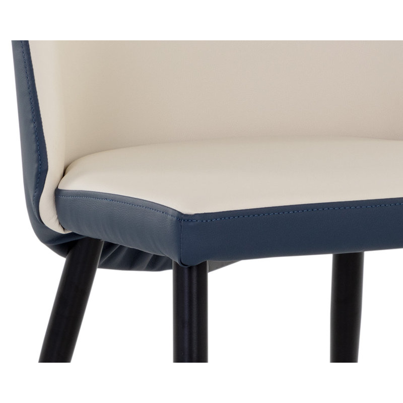 Kline Upholstered Dining Chair, Cream