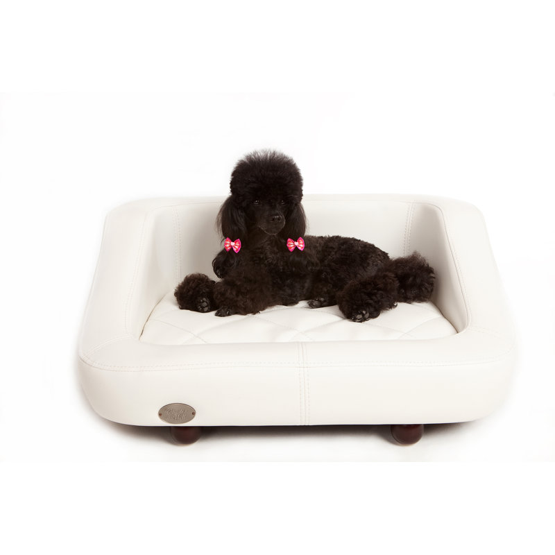 Pet Bed, White, Small (40cm H x 67cm W x 52cm L)