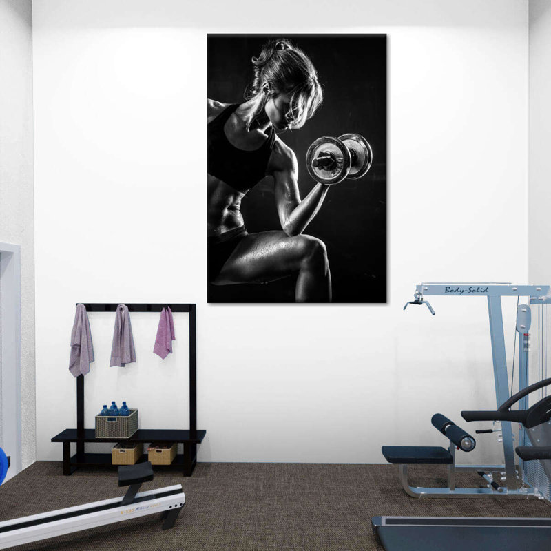 Fitness Lady - reproduction sur toile tendue, H 30 po x l 20 po x P 1,25 po