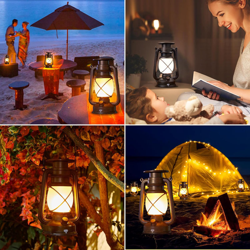 Flickering Flame Solar Lanterns Lights