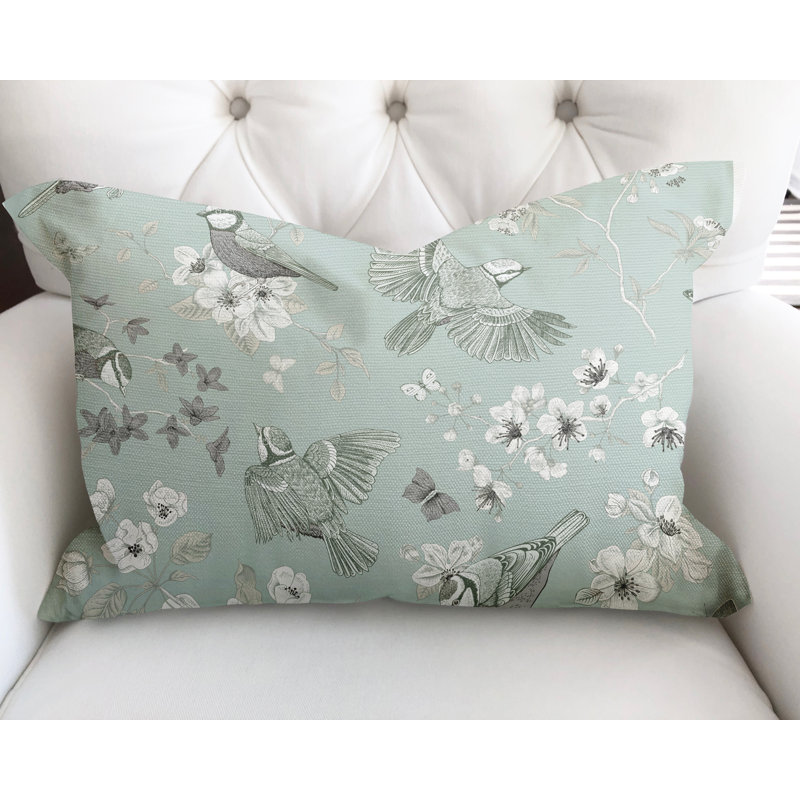 Housse et insert de coussin en coton Cosette, Émeraude