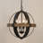 Heberling 4 - Light Dimmable Globe Chandelier-1190013091
