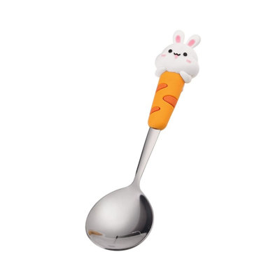 Easter Decorations Spoon Cute Large Round Spoon Coffee Spoon with Hand Gift Cute Dessert Spoon