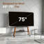 Unfinished TV Stand for TVs up to 75" with Fireplace Included