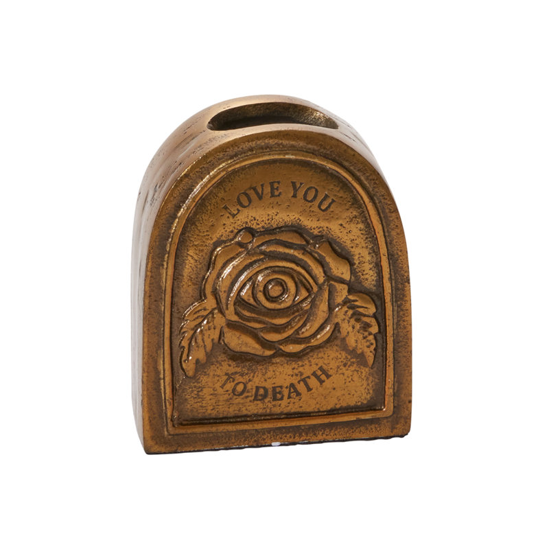 Til Death Budvase 3.75"x 1.75"x 4.5"