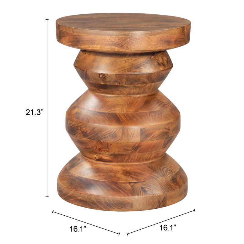 Solid Wood End Table