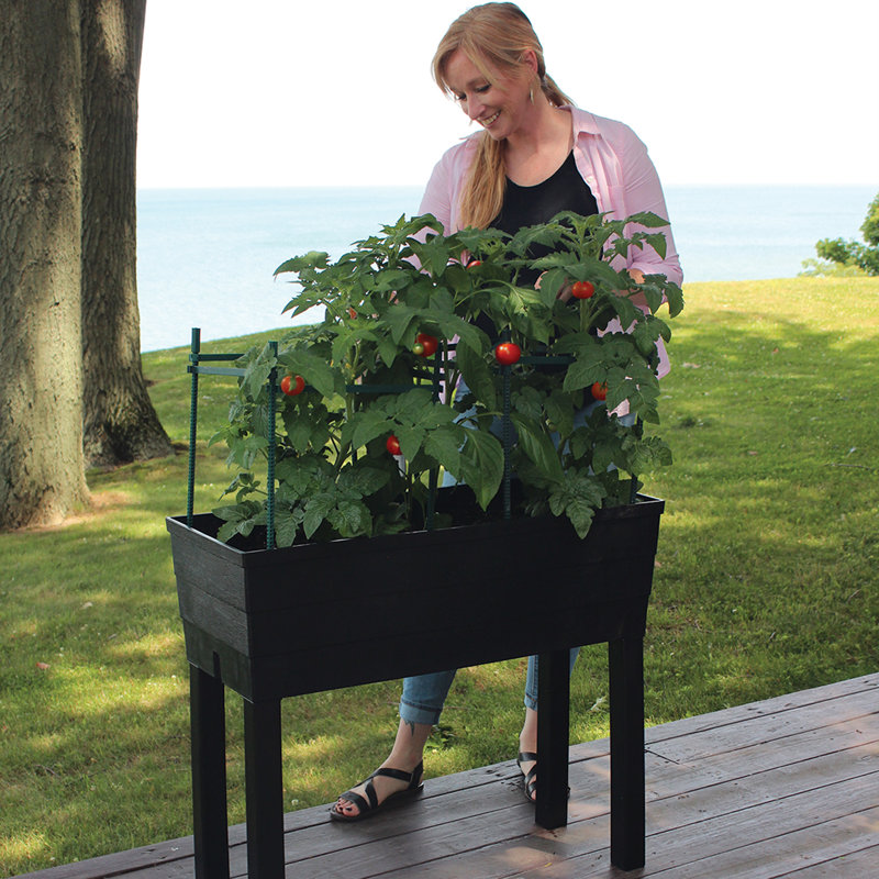 City Pickers High-Rise Elevated Garden Bed, White