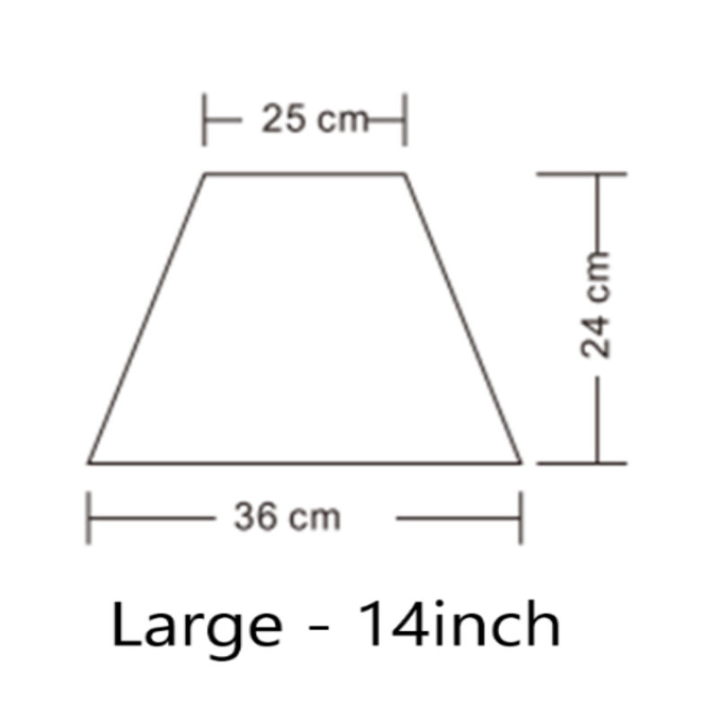 Velvet Empire Lamp Shade ( Uno ), Cream, 24cm H x 36cm W x 36cm D