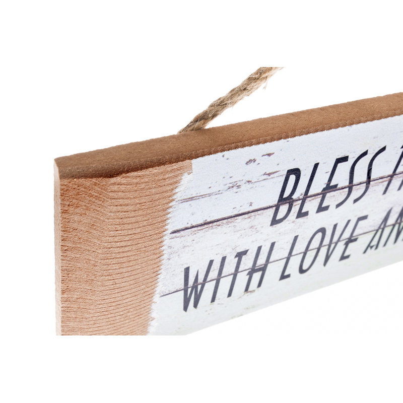 Bless This House Textual Art on Wood