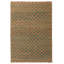 Tapis brun à tissage plat Kalos