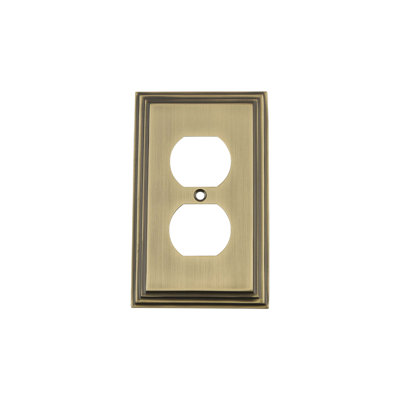 Deco 1-Gang Duplex Outlet Wall Plate