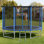 Trampoline d'extérieur, trampoline récréatif rond de 14 pi avec filet d'enclos, approuvé par l'ASTM, trampolines robustes, capacité de poids maximale de 450 lb, trampolines de jardin antirouille pour enfants et adultes