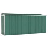 vidaXL Garden Shed Wood Look Galvanized steel Large Garden Shed