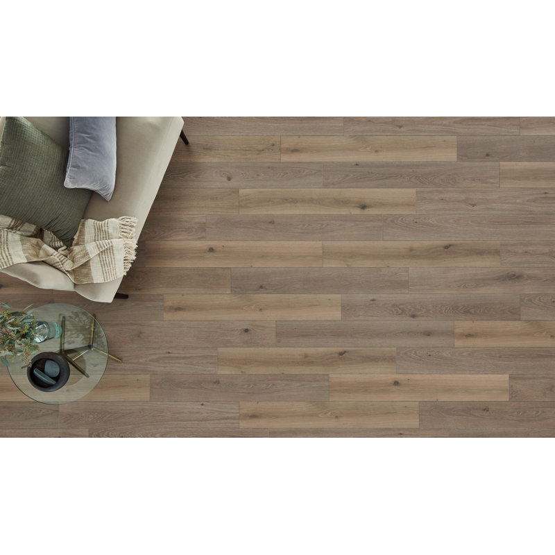 Restoration Collection Haven 7.5'' x 47.5'' x 12mm White Oak Laminate Flooring, Haven Toast