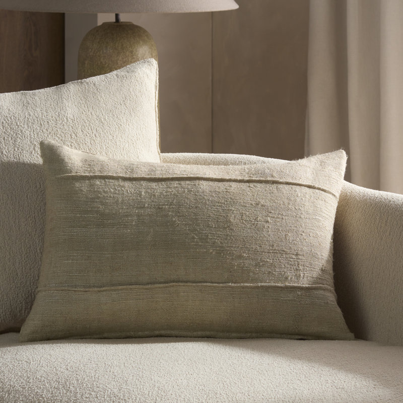 Jaipur Living Garreth Solid Tan/Taupe Pillow (16"x24" Lumbar), 100% Poly Fill
