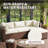 Outdoor Replacement Cushion Set For Seating – Includes 3 Seat Cushions, 3 Back Cushions, 2 Short Back Cushions & 1 Footrest Cushion.-1648034227