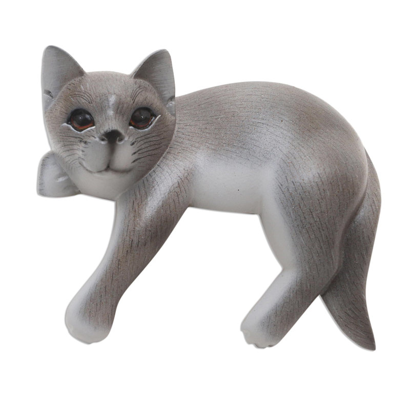 Statuette de chat pittoresque