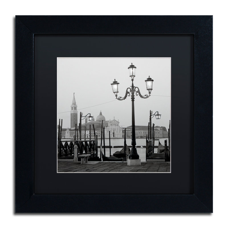 Alan Blaustein «Venezia IV», reproduction de photo encadrée, H 11 po x l 14 po x P 0,5 po, Noir