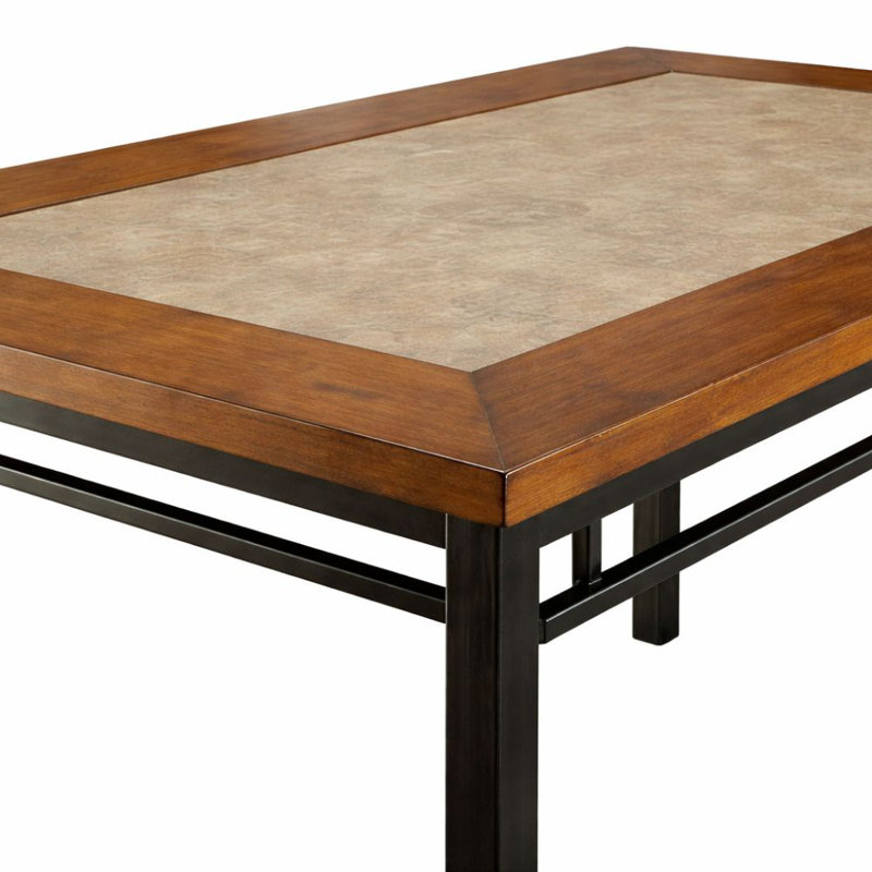 6 sièges de table de salle à manger en orme naturel et bronze Gavriel