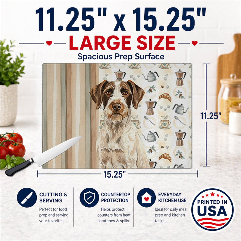 Foie et planche à découper allemand, Braque allemand à poil dur et blanc