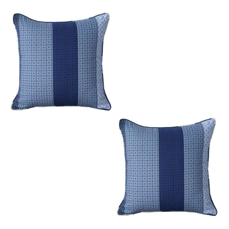 Jacobsen Striped Square Cushion, Blue