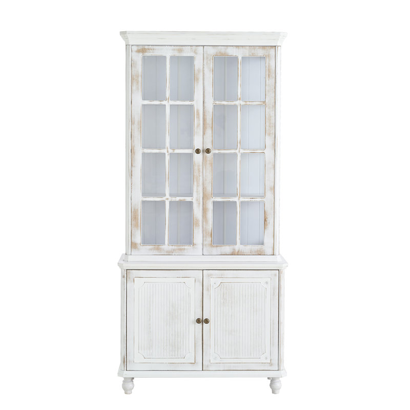 Vitrine 77,5 po H avec rangement