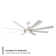 Aura 8 - Blade Indoor/Outdoor Smart Ceiling Fan with Adjustable CCT 2700K-3000K-4000K-5000K LED Light Kit and Remote Control Included, Works With Alexa and iOS or Android App