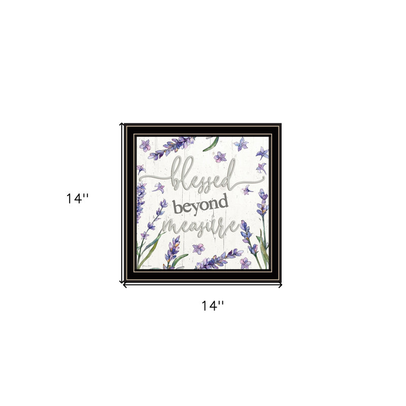 «Blessed Beyond Mesure», impression murale encadrée