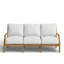 Haley Teak Patio Sofa with Cushions-70063483-38579408-70063484
