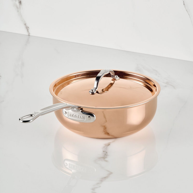 CopperBond® Aura 3.5-Quart Professional Copper Essential Pan with Lid