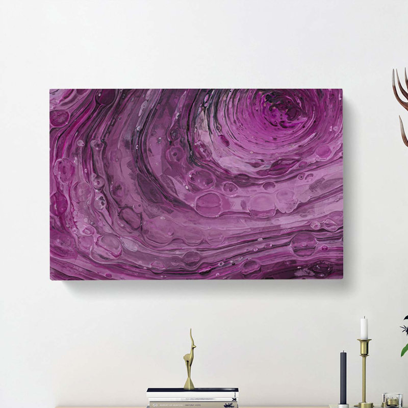 Night Sunrise In Abstract - Wrapped Canvas, 40cm H x 60cm W x 3cm D