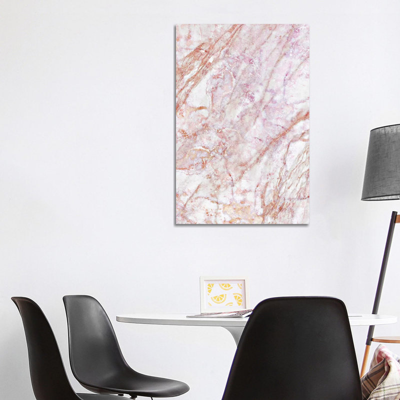 Rose Marble 1 Piece Wrapped Canvas Painting, 101.6 cm H x 66.04 cm W x 1.91 cm D