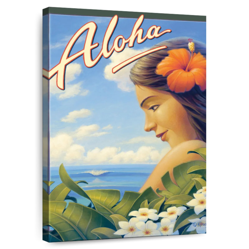 Aime Aloha Hawaii Girl, 24" H x 16" W