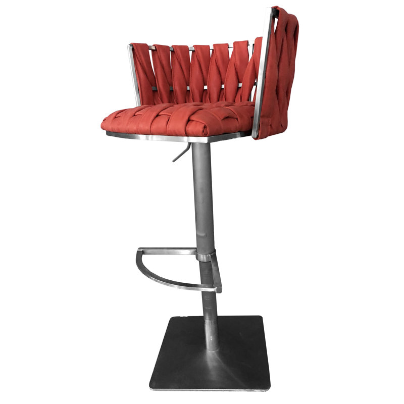 Tabouret de bar réglable Doory, Rubis