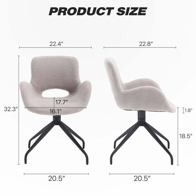 Chaise rembourrée en velours avec pieds en métal Teddy, Ourson gris
