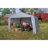 Shed-in-a-Box® Shelter, PEAK, 12X12X8, GRAY