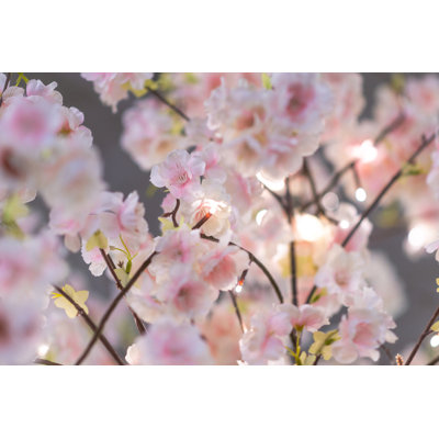Cerisier en fleurs avec lumières DEL