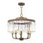 Lustre tambour 5 lumières Caroline