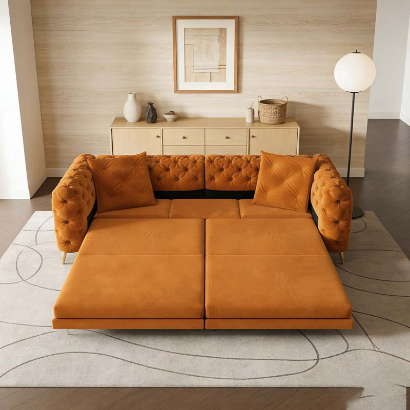 97.7" 3-in-1 Convertible Sleeper Sofa