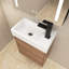 Meuble-lavabo simple 18 po avec plateau en céramique Earlesha