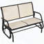 Banc oscillant pour 2 personnes avec structure en acier et toile respirante-1194135114